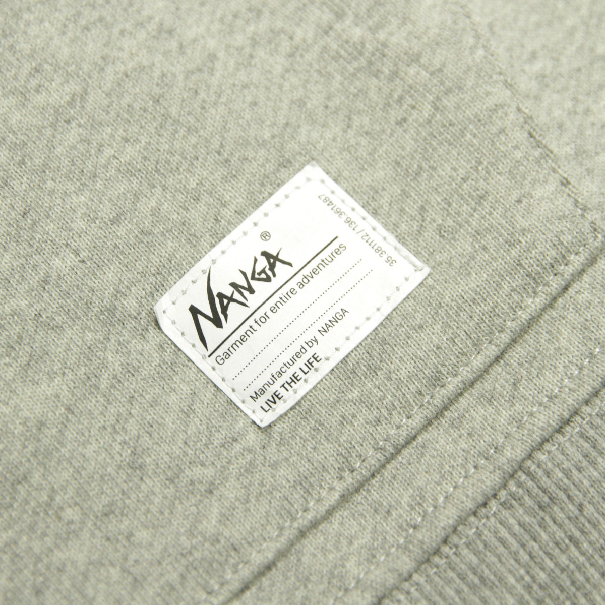 �ʥ� ��� �ѡ����� ��������Ź NANGA �ץ륪���С� �ա��ǥ��� ECO HYBRID SWEAT HOODIE NW2241-1F219 L.GRY LIGHT GREY