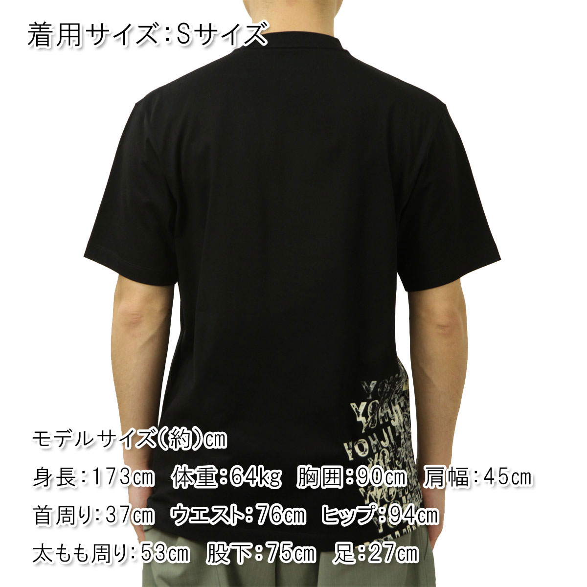 �磻���꡼ ��� ȾµT����� ������ Y-3 ���롼�ͥå� �ǥ����� �ȥåץ� GFX SS TEE BLACK KR2223