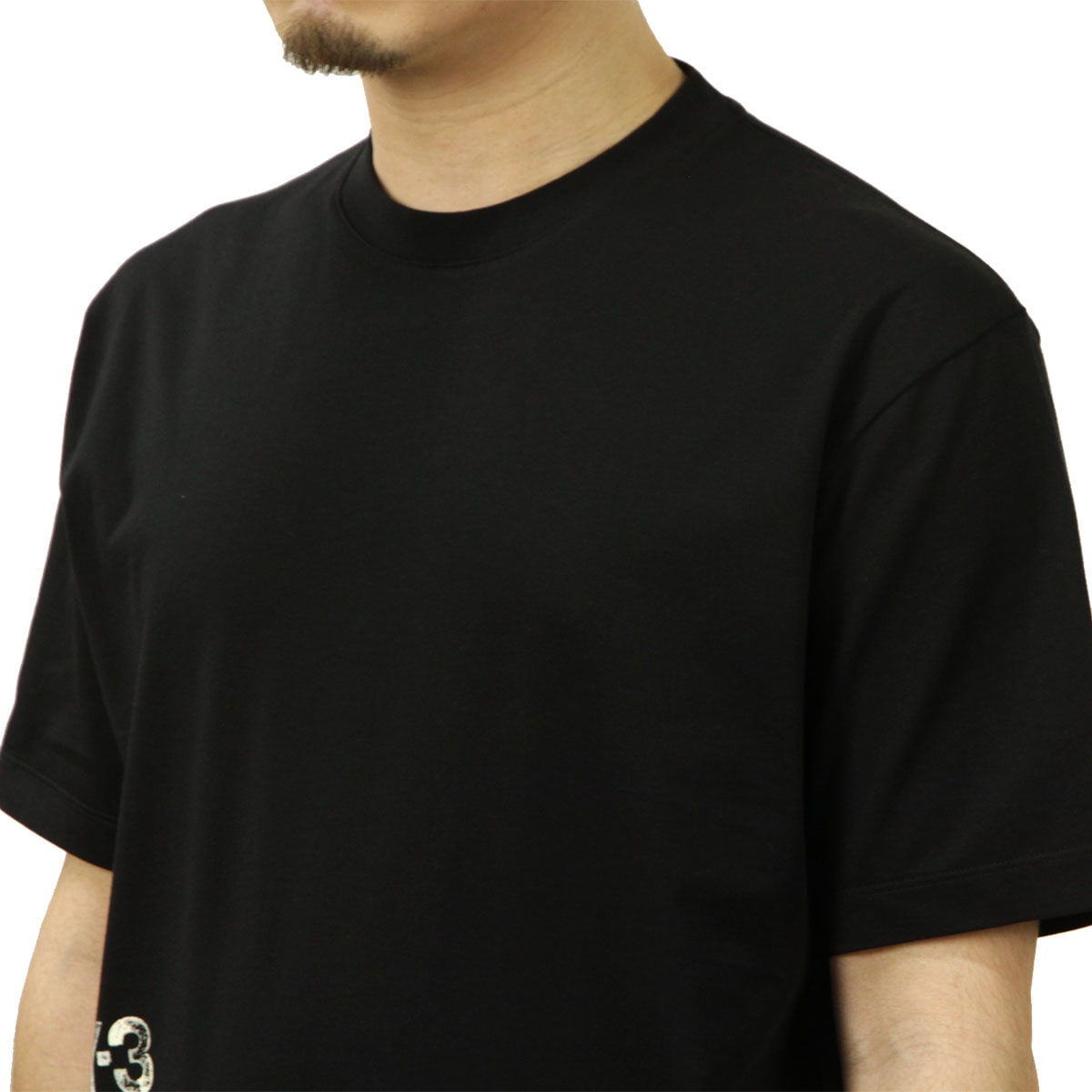 �磻���꡼ ��� ȾµT����� ������ Y-3 ���롼�ͥå� �ǥ����� �ȥåץ� GFX SS TEE BLACK KR2223