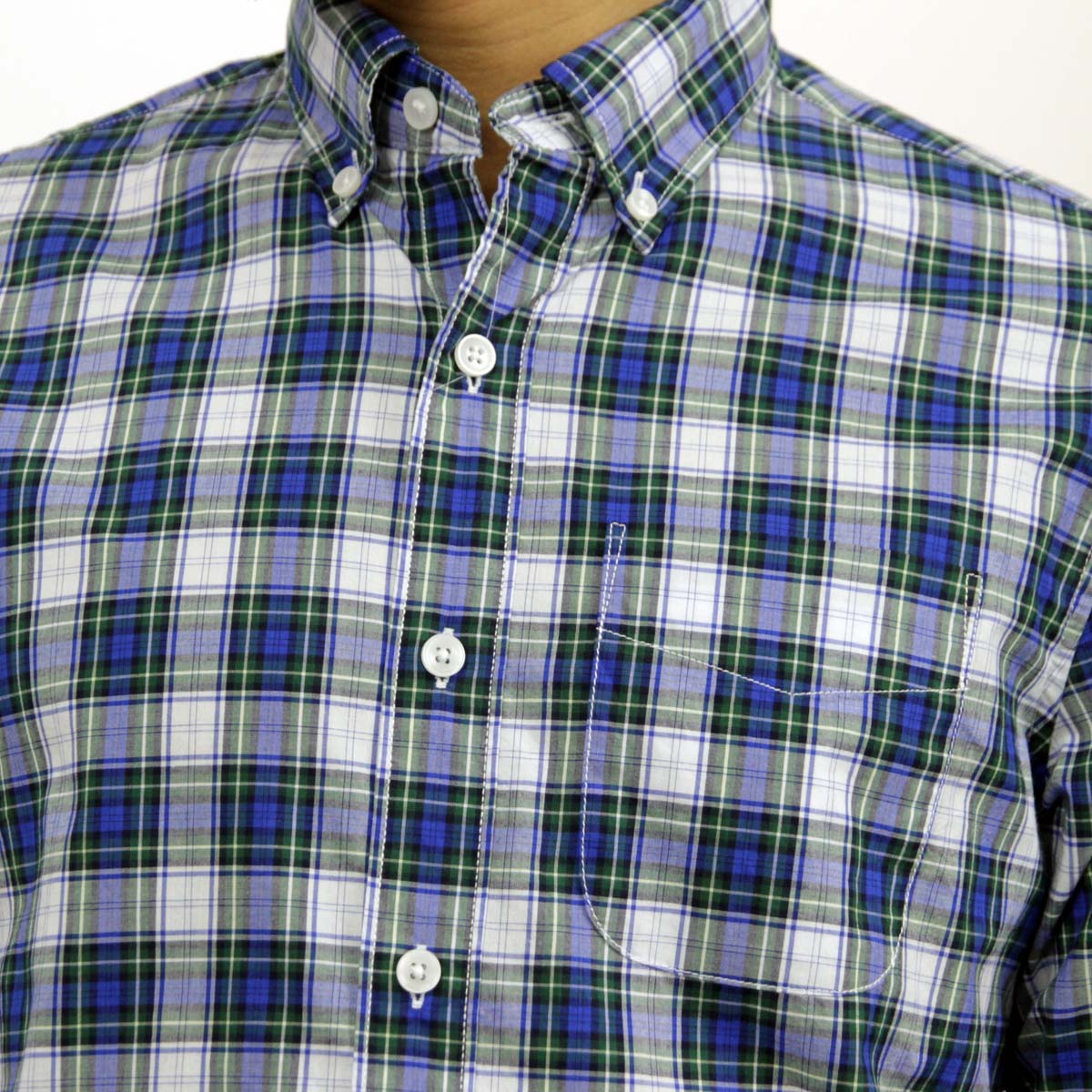 ����ꥫ�󥤡����� AMERICAN EAGLE ������ ��� �ܥ��������Ĺµ����� AE Plaid Poplin Button-Down Shirt 0153-1272-307 A04B B1C C1D D6E E07F