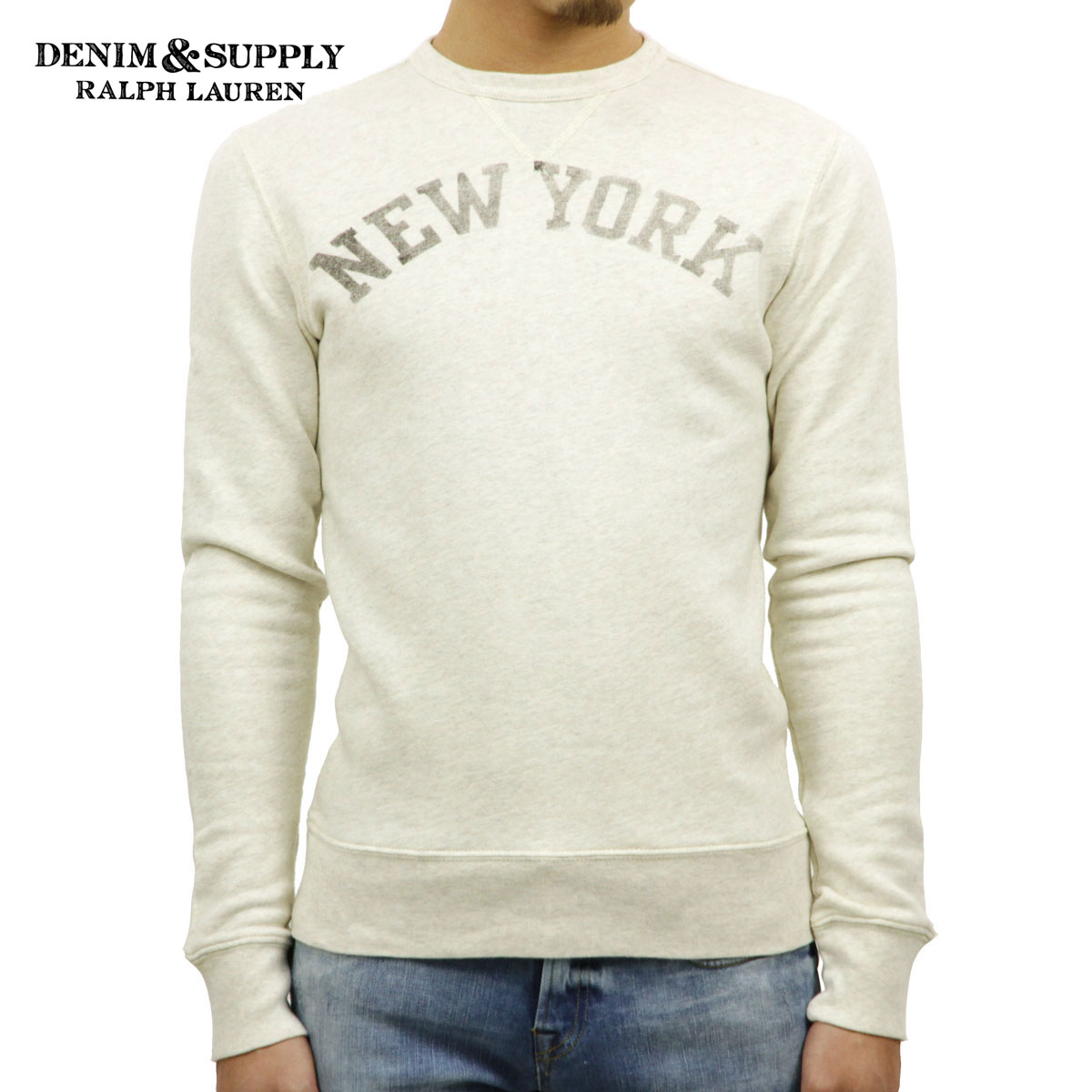 �ǥ˥ॢ��ɥ��ץ饤 �ݥ� ���ե������ �������å� ��� ������ �ȥ졼�ʡ� DENIM��SUPPLY RALPH LAUREN NEW YORK TERRY SWEATSHIRT D00S20 A44B B1C C1D D5E E18F