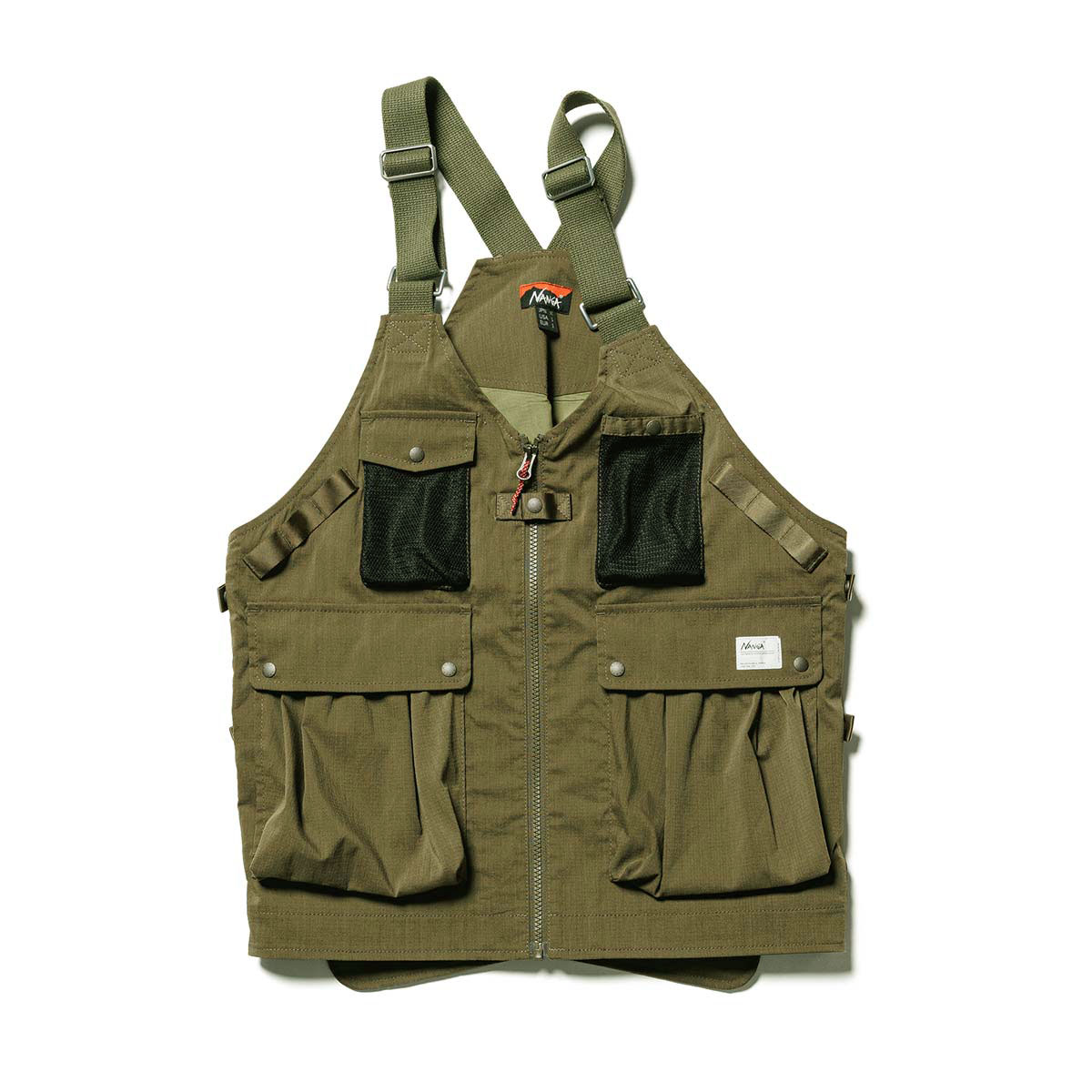 �ʥ� ��� �٥��� ��������Ź NANGA �����ȥɥ� ��åץ��ȥå� HINOC RIPSTOP FIELD VEST NW2421-1E204-A AMG ARMY GREEN A16B B1C C1D D4E E04F