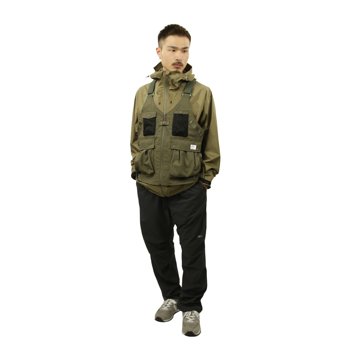 �ʥ� ��� �٥��� ��������Ź NANGA �����ȥɥ� ��åץ��ȥå� HINOC RIPSTOP FIELD VEST NW2421-1E204-A AMG ARMY GREEN A16B B1C C1D D4E E04F