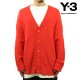 磻꡼  ǥ  Y-3 ˥å  KNIT LOOSE FIT CARDIGAN IB4791 SEMI SOLAR RED