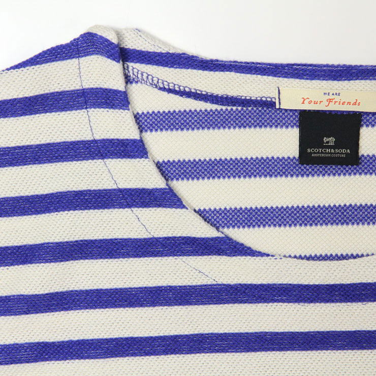 �����å�����ɥ����� ����T ��� ��������Ź SCOTCH��SODA ĹµT����� STRIPED PIQUZ T-SHIRT 136442 0218 COMBO B D00S15