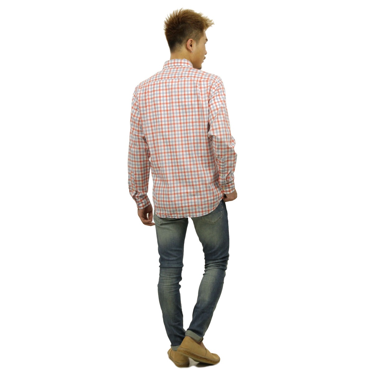 ���������롼 ����� ��� ������ J.CREW Ĺµ����� �ܥ�������󥷥��  LIGHTWEIGHT CHECK SHIRT RED-BLUE A38B B1C C1D D6E E11F