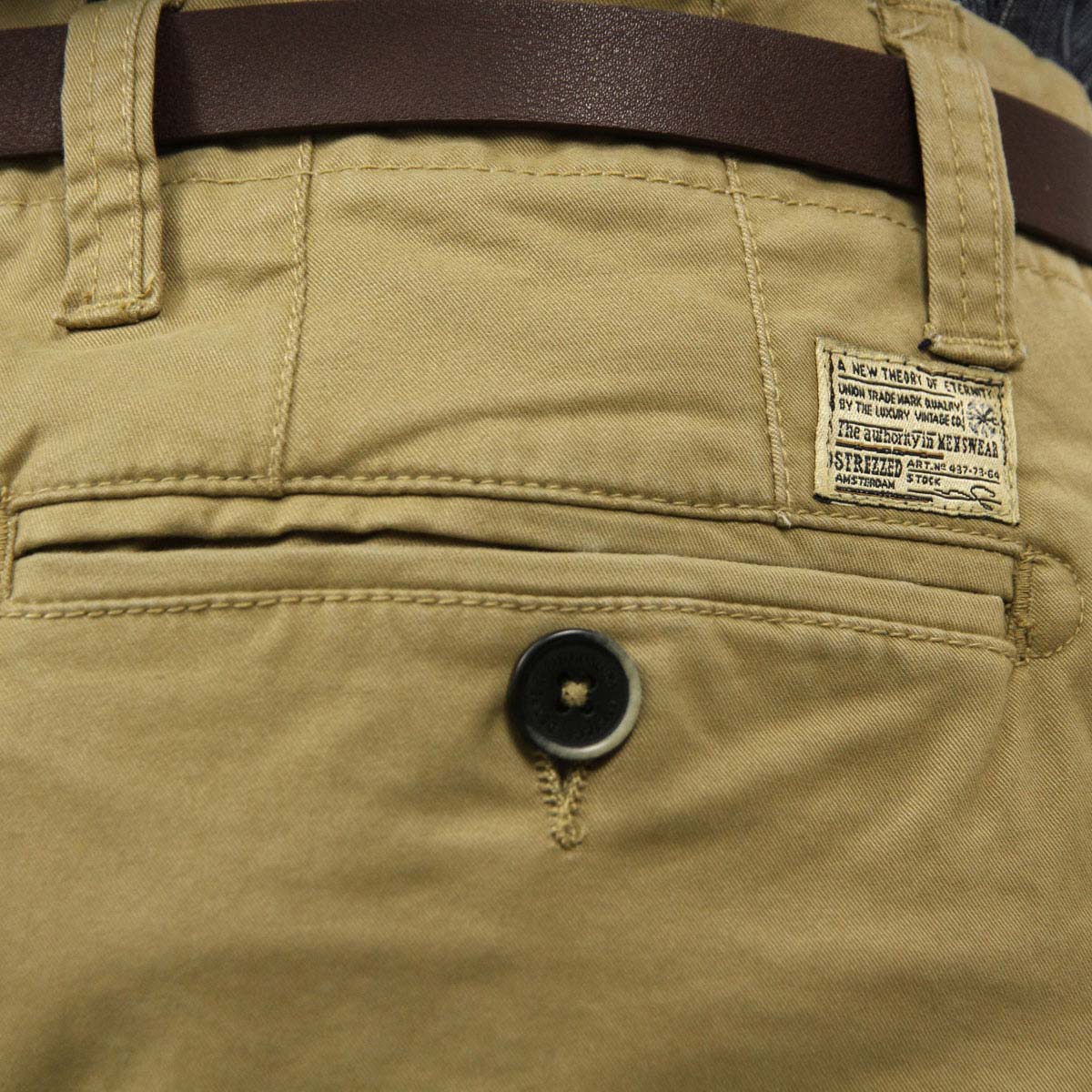 �ǥ����ȥ쥹 ���Υѥ� ��� ��������Ź DSTREZZED �ܥȥॹ  STRETCH TWILL CHINO PANTS AND BELT 501146AW17 50 KHAKI A90B B1C C2D D2E E05F