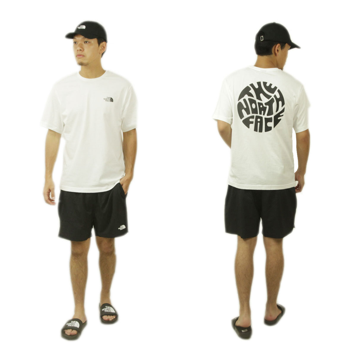 �Ρ����ե����� ��� ȾµT����� ������ THE NORTH FACE ���롼�ͥå� �Хå��ץ��� �������� SHORT SLEEVE FESTIVAL TEE NF0A8799 FN4 TNF WHITE