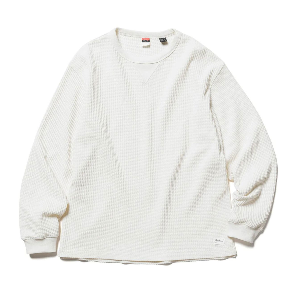 ʥ  ĹµT Ź NANGA åե ޥ 롼ͥå ECO HYBRID WAFFLE LONG SLEEVE TEE NW2311-1G218 WHT WHITE