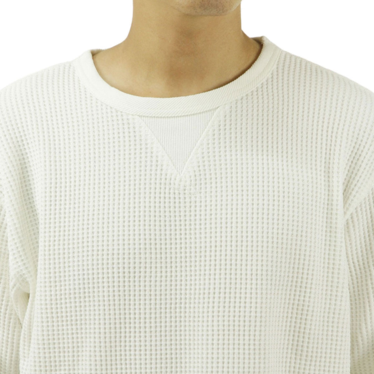 ʥ  ĹµT Ź NANGA åե ޥ 롼ͥå ECO HYBRID WAFFLE LONG SLEEVE TEE NW2311-1G218 WHT WHITE
