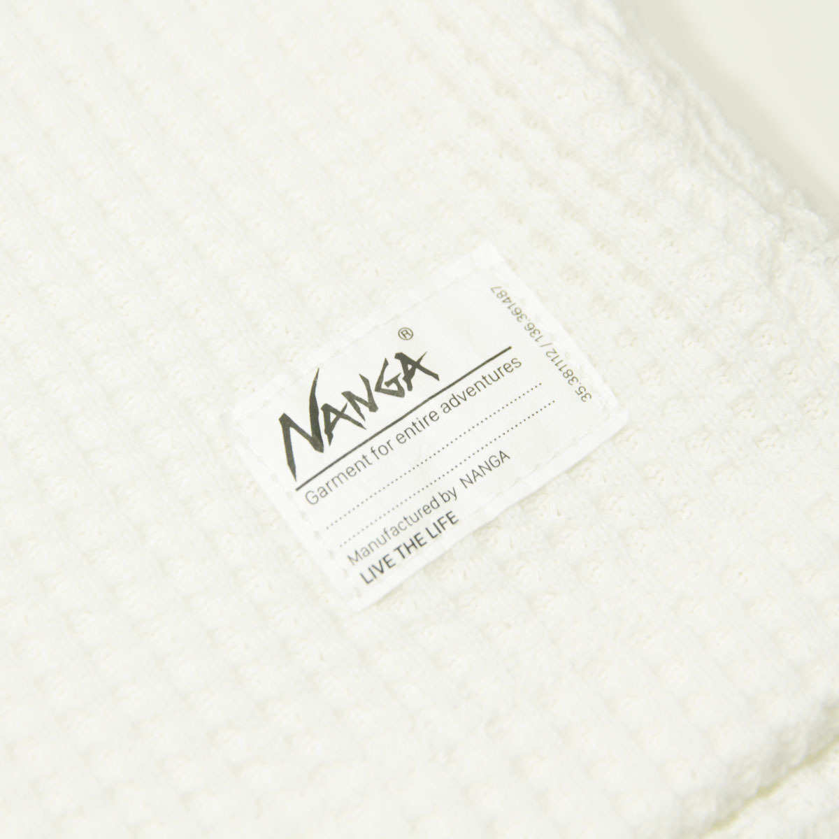 ʥ  ĹµT Ź NANGA åե ޥ 롼ͥå ECO HYBRID WAFFLE LONG SLEEVE TEE NW2311-1G218 WHT WHITE