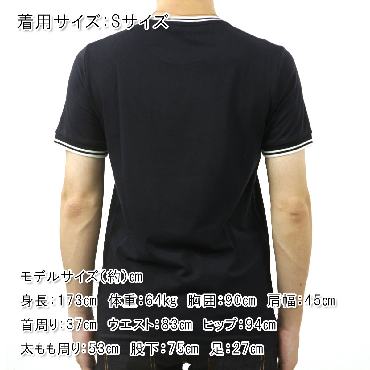 �ե�åɥڥ꡼ ��� ȾµT����� ��������Ź FRED PERRY ���롼�ͥå� ���ݥ���� ���� TWIN TIPPED SHORT SLEEVE T-SHIRT M1588 795 NAVY
