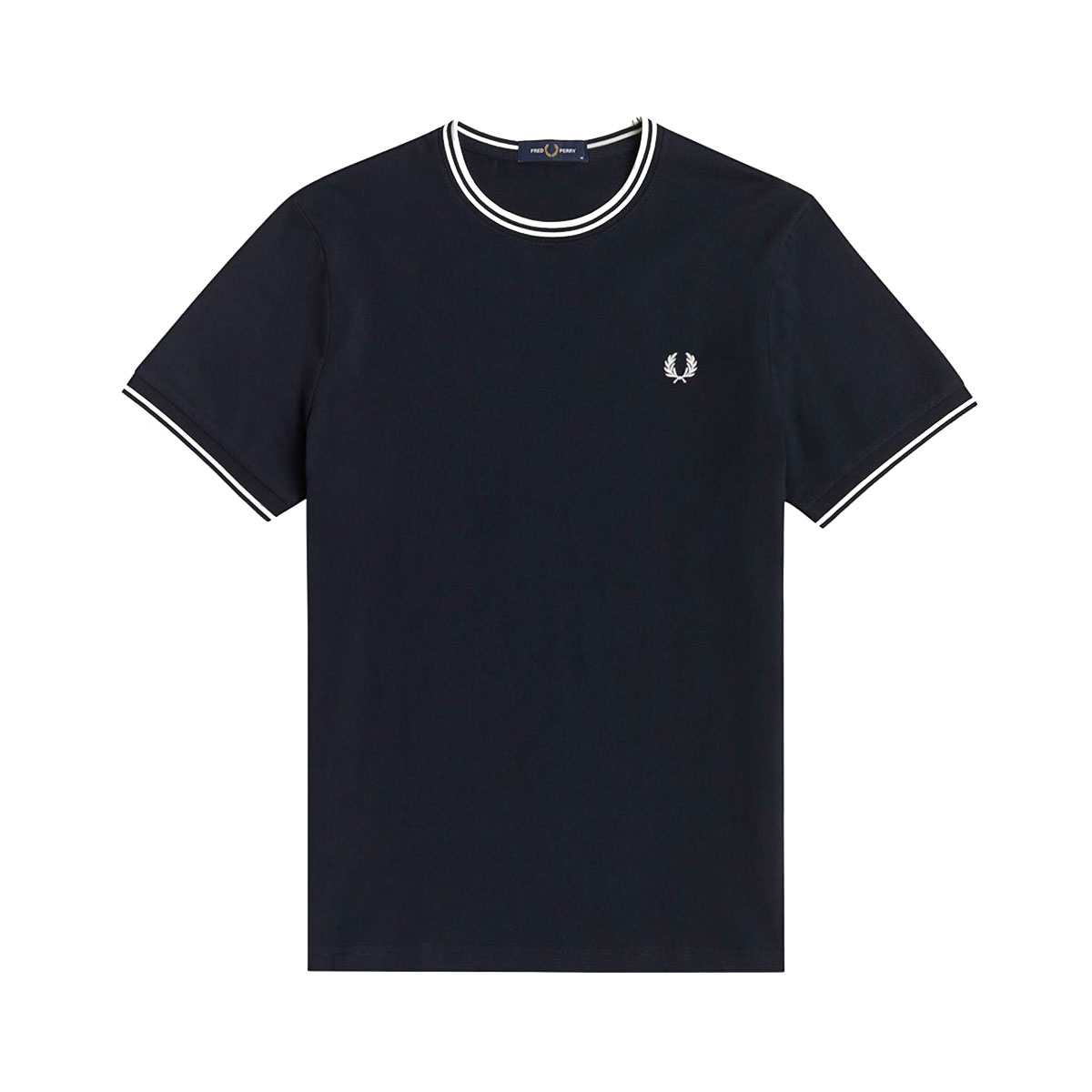 �ե�åɥڥ꡼ ��� ȾµT����� ��������Ź FRED PERRY ���롼�ͥå� ���ݥ���� ���� TWIN TIPPED SHORT SLEEVE T-SHIRT M1588 795 NAVY