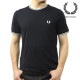 �ե�åɥڥ꡼ ��� ȾµT����� ��������Ź FRED PERRY ���롼�ͥå� ���ݥ���� ���� TWIN TIPPED SHORT SLEEVE T-SHIRT M1588 795 NAVY