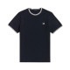 �ե�åɥڥ꡼ ��� ȾµT����� ��������Ź FRED PERRY ���롼�ͥå� ���ݥ���� ���� TWIN TIPPED SHORT SLEEVE T-SHIRT M1588 795 NAVY