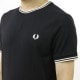 �ե�åɥڥ꡼ ��� ȾµT����� ��������Ź FRED PERRY ���롼�ͥå� ���ݥ���� ���� TWIN TIPPED SHORT SLEEVE T-SHIRT M1588 795 NAVY