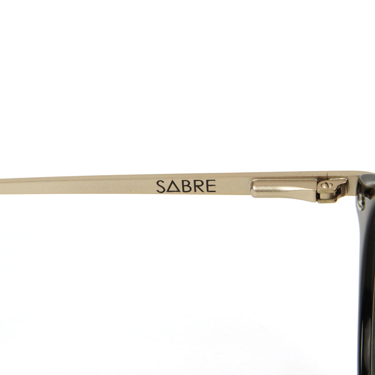 С SABRE Ź 󥰥饹 ᤬ THE FUDGE BLACK-MATTE GOLD METAL FRAME CLEAR LENS RX SV226-112J A55B B3C C3D D1E E13F