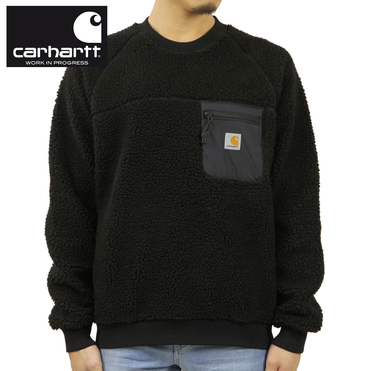 �����ϡ��� �������å� ��� ������ CARHARTT WIP �ܥ��ץ륪���С� PRENTIS SWEATSHIRT BLACK I028131 AB0B B1C C1D D5E E13F