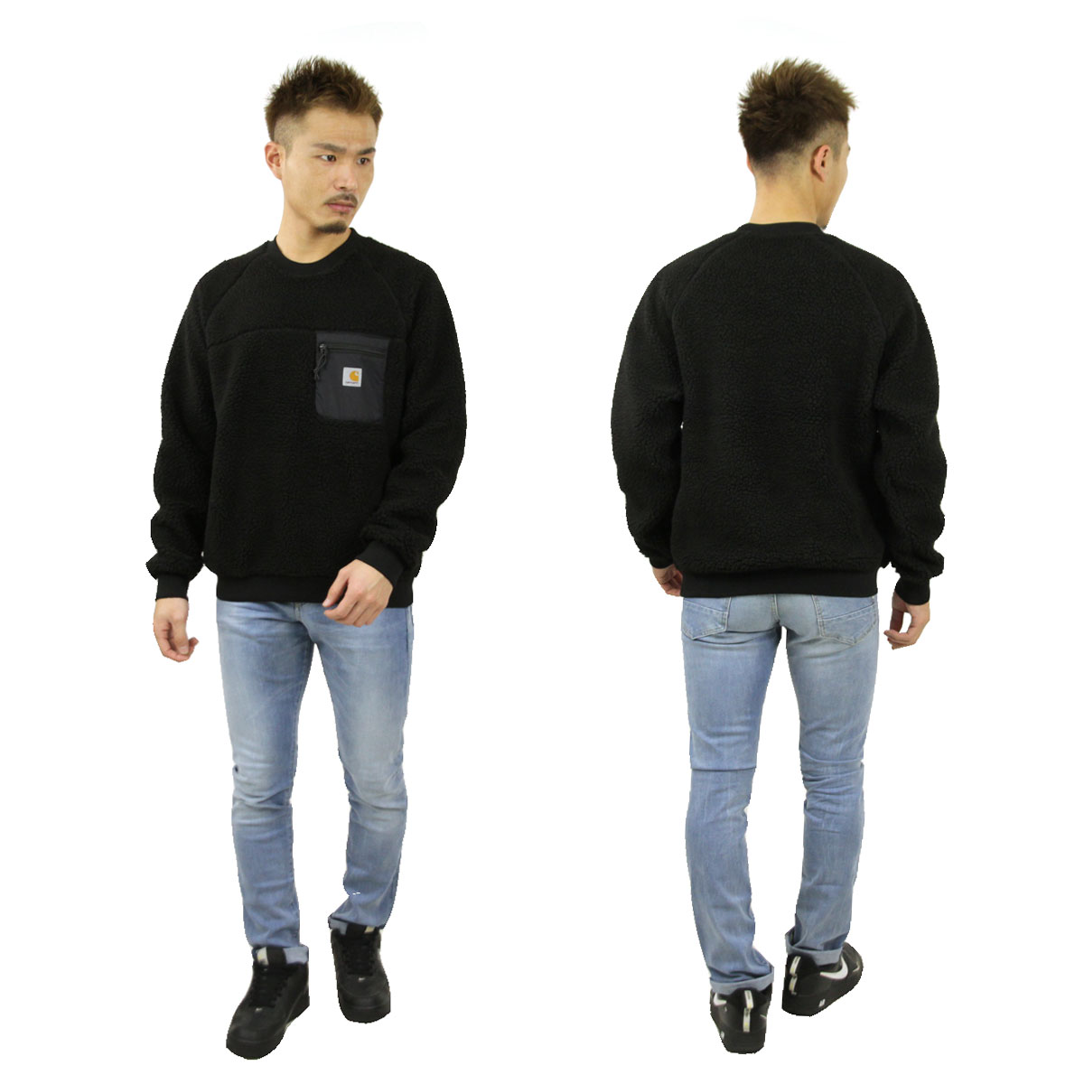 �����ϡ��� �������å� ��� ������ CARHARTT WIP �ܥ��ץ륪���С� PRENTIS SWEATSHIRT BLACK I028131 AB0B B1C C1D D5E E13F