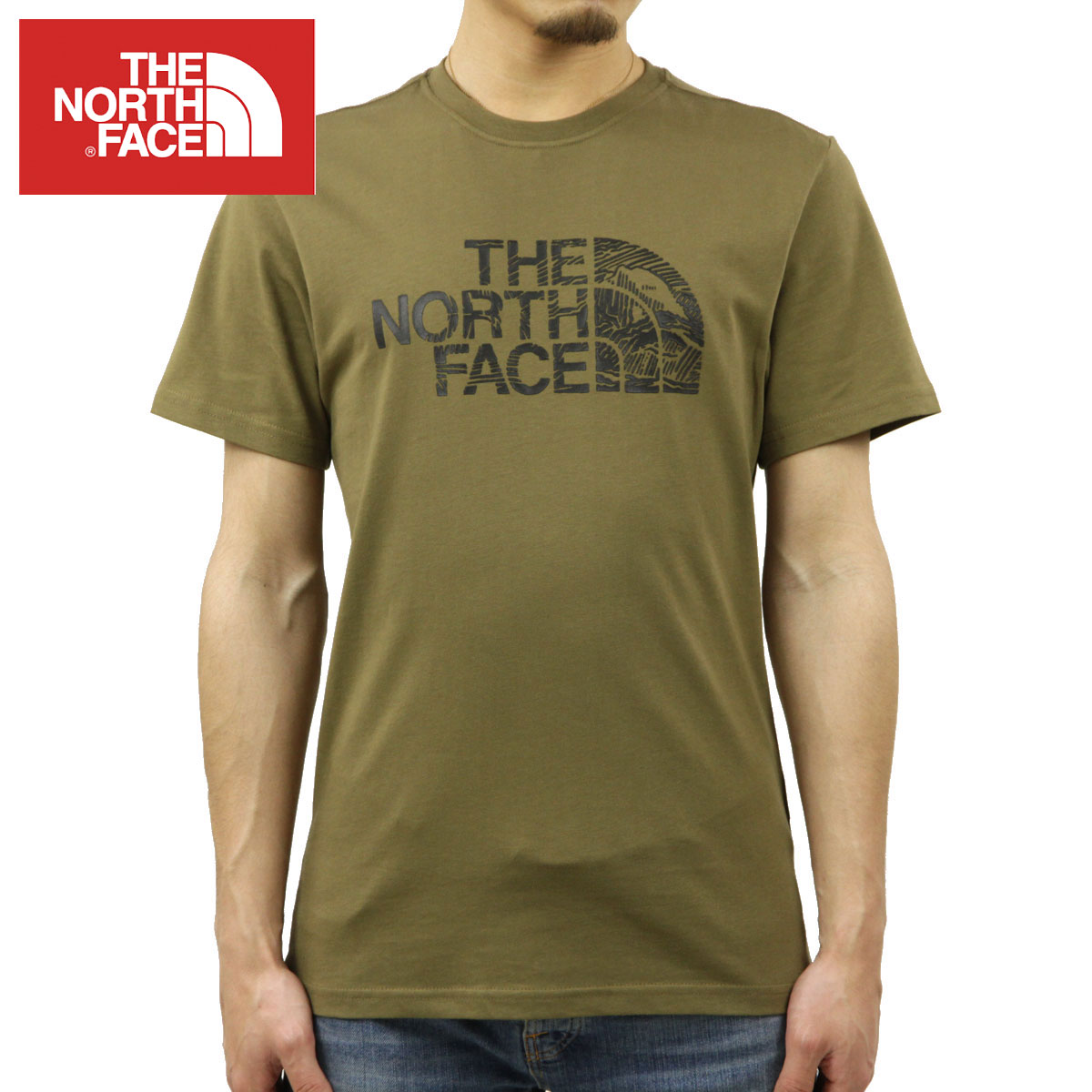 �Ρ����ե����� T����� ��� ������ THE NORTH FACE ȾµT����� ���� SHORT SLEEVE WOODCUT DOME TEE NF0A827H MILITARY OLIVE A14B B1C C1D D1E E08F