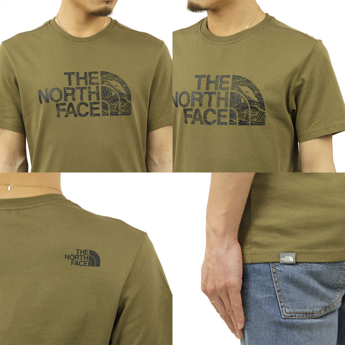 �Ρ����ե����� T����� ��� ������ THE NORTH FACE ȾµT����� ���� SHORT SLEEVE WOODCUT DOME TEE NF0A827H MILITARY OLIVE A14B B1C C1D D1E E08F
