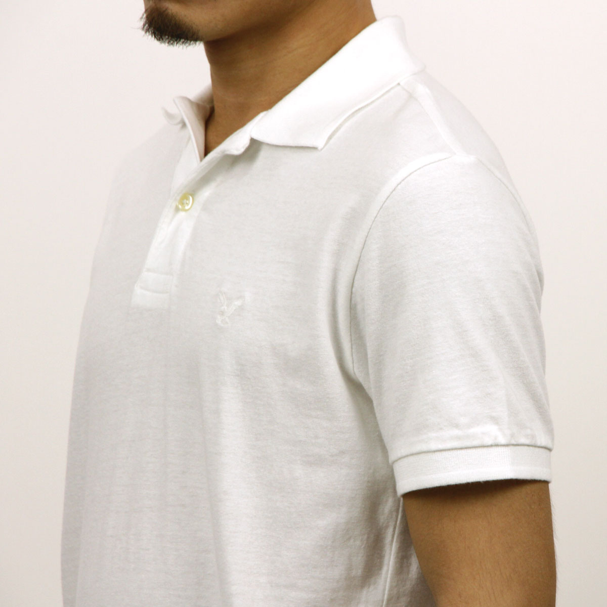����ꥫ�󥤡����� AMERICAN EAGLE ������ ��� ���ݥ���ȥ��� Ⱦµ�ݥ������ AE Logo Jersey Polo Shirt 1165-8851-100 A04B B1C C1D D3E E01F