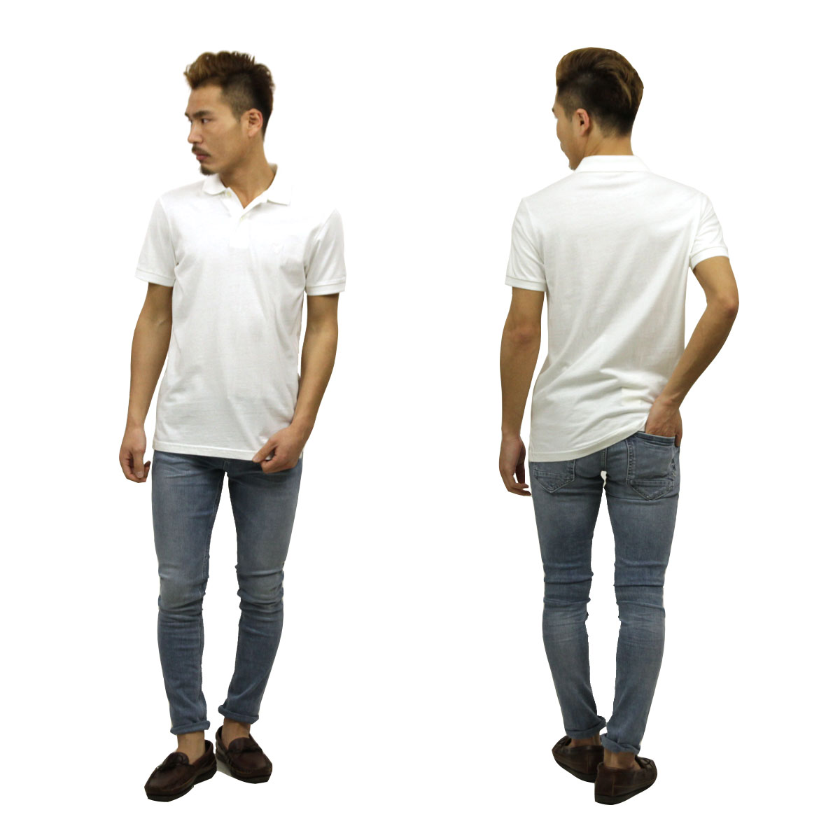 ����ꥫ�󥤡����� AMERICAN EAGLE ������ ��� ���ݥ���ȥ��� Ⱦµ�ݥ������ AE Logo Jersey Polo Shirt 1165-8851-100 A04B B1C C1D D3E E01F