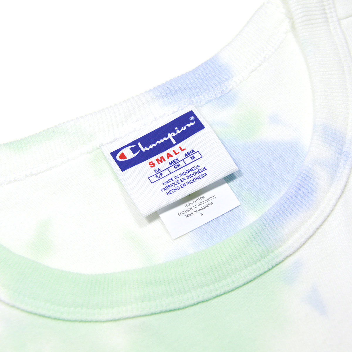 ԥ T   CHAMPION ȾµT T CLOUD DYE SHORT SLEEVE TEE T5872549724 Z2S BLUE/GREEN AA4B B1C C1D D1E E01F