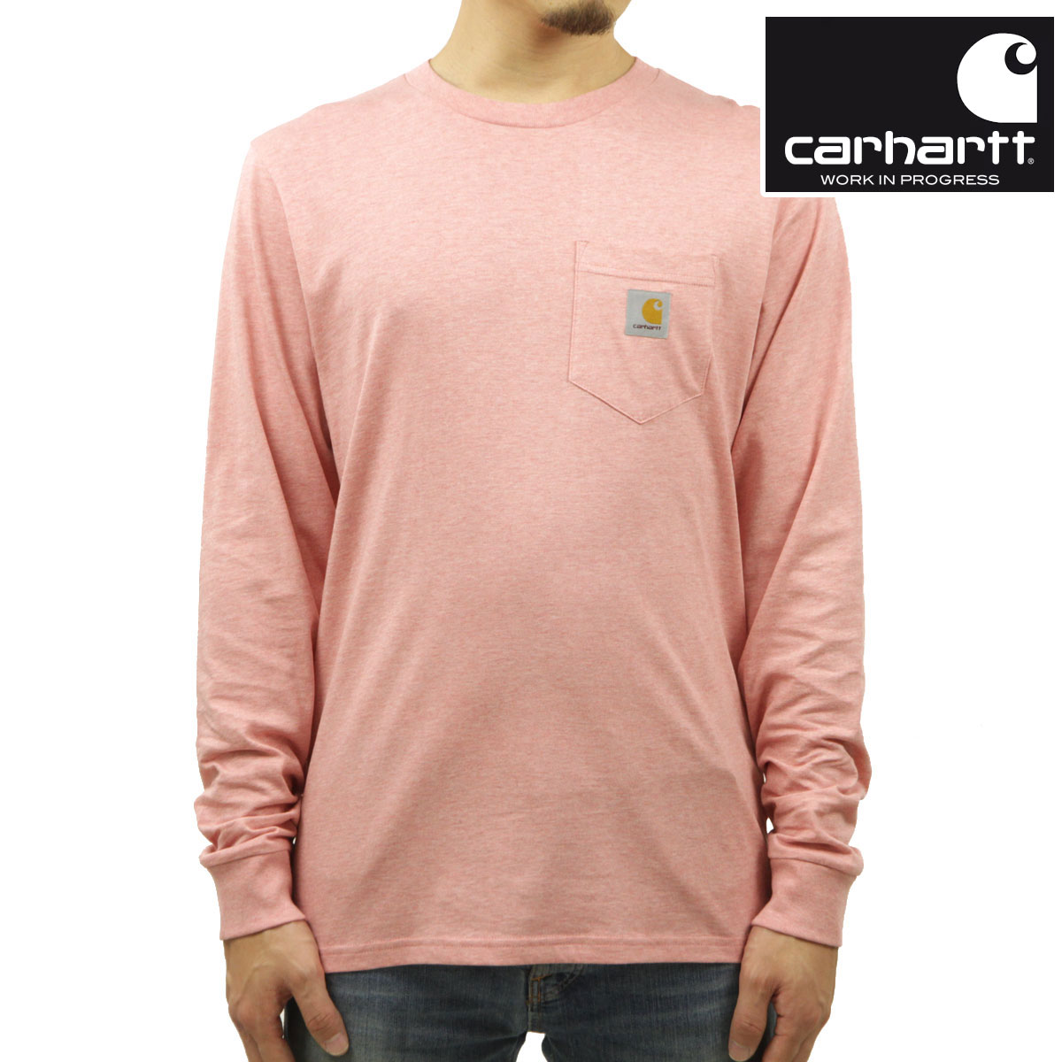 �����ϡ��� ����T ��� ������ CARHARTT WIP ĹµT����� �ݥ��å�T����� �ݥ�T ���롼�ͥå� L/S POCKET T-SHIRT ROTHKO PINK HEATHER  I022094 0TUXX AB0B B1C C1D D2E E11F