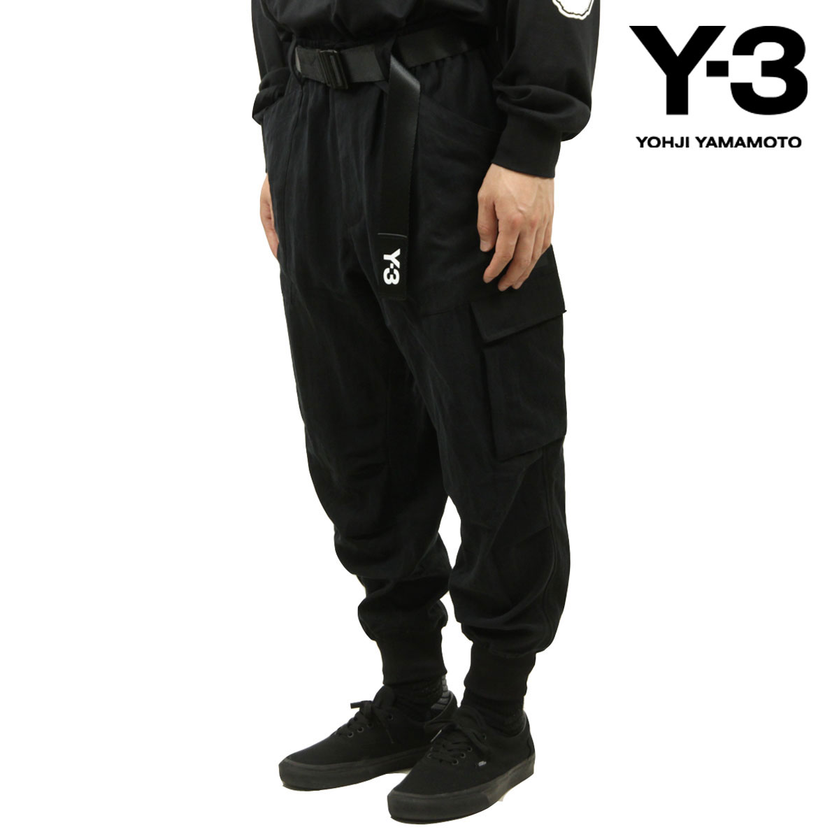 磻꡼  ѥ  Y-3 ܥȥॹ 󥰥ѥ UTILITY CUF LOOSE FIT EASY CARGO PANTS H63081 BLACK