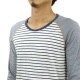 ̡ǥ Nudie Jeans Ź  ʬT Quarter Sleeve Tee WHITE-BLUE A62B B1C C1D D1E E01F