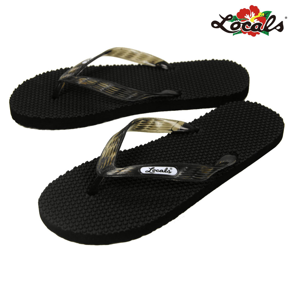 �������륺 ��� ��ǥ����� ������� ��������Ź LOCALS �ӡ���������� �ȥ󥰥������ LOCALS MASSARGE SLIPPA SANDAL 1390 BLACK
