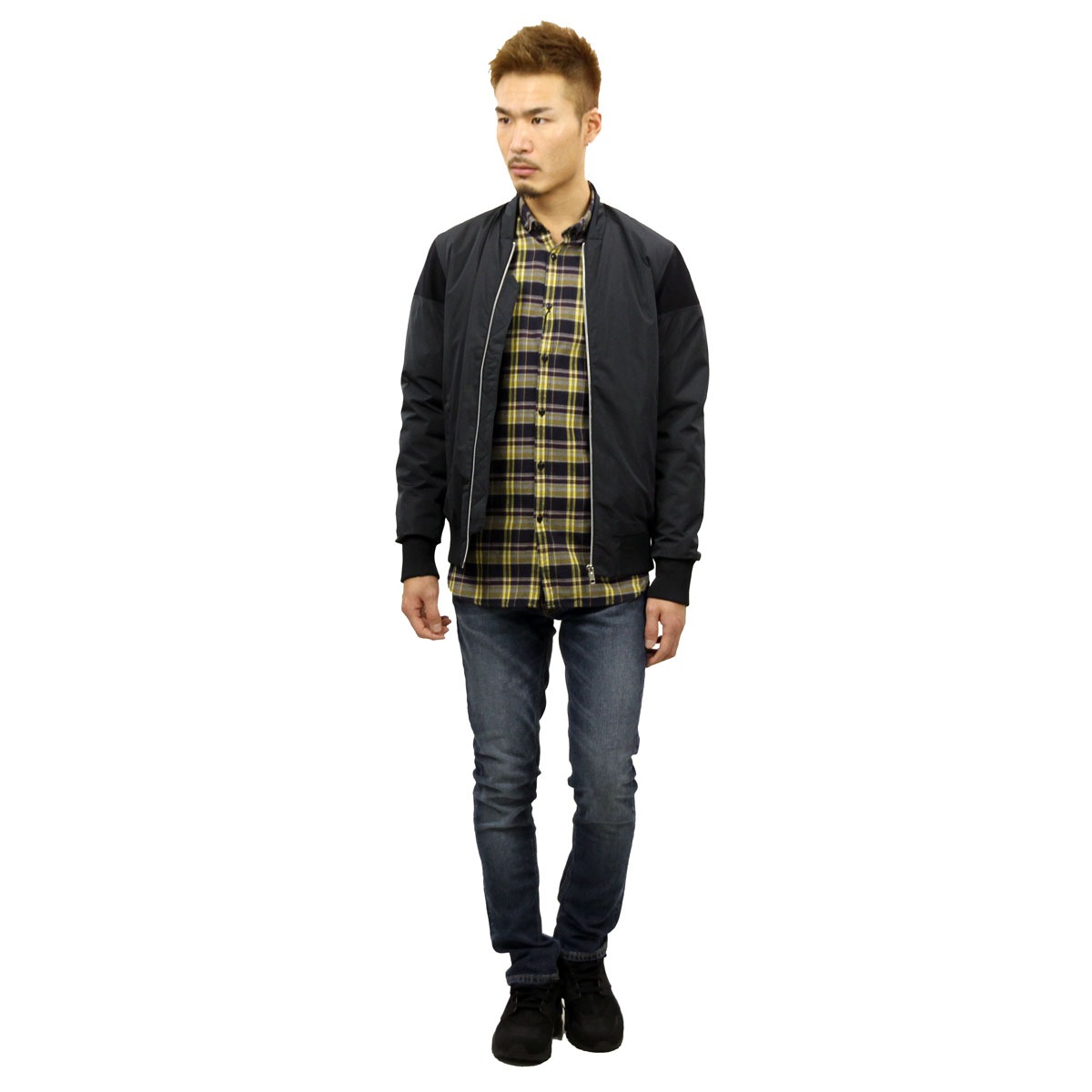 Х elvine Ź   COLIN MA-1 BOMBER JACKET 3003 240 DARK NAVY A91B B1C C1D D4E E06F
