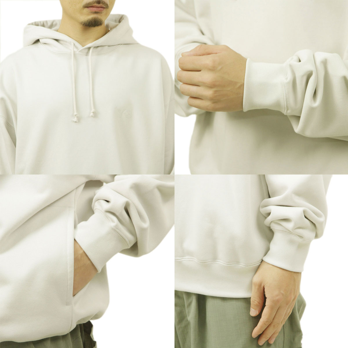�磻���꡼ ��� �ѡ����� ������ Y-3 �ץ륪���С� ���� �ա��ǥ��� FT HOODIE KA3114 CHALK PEARL