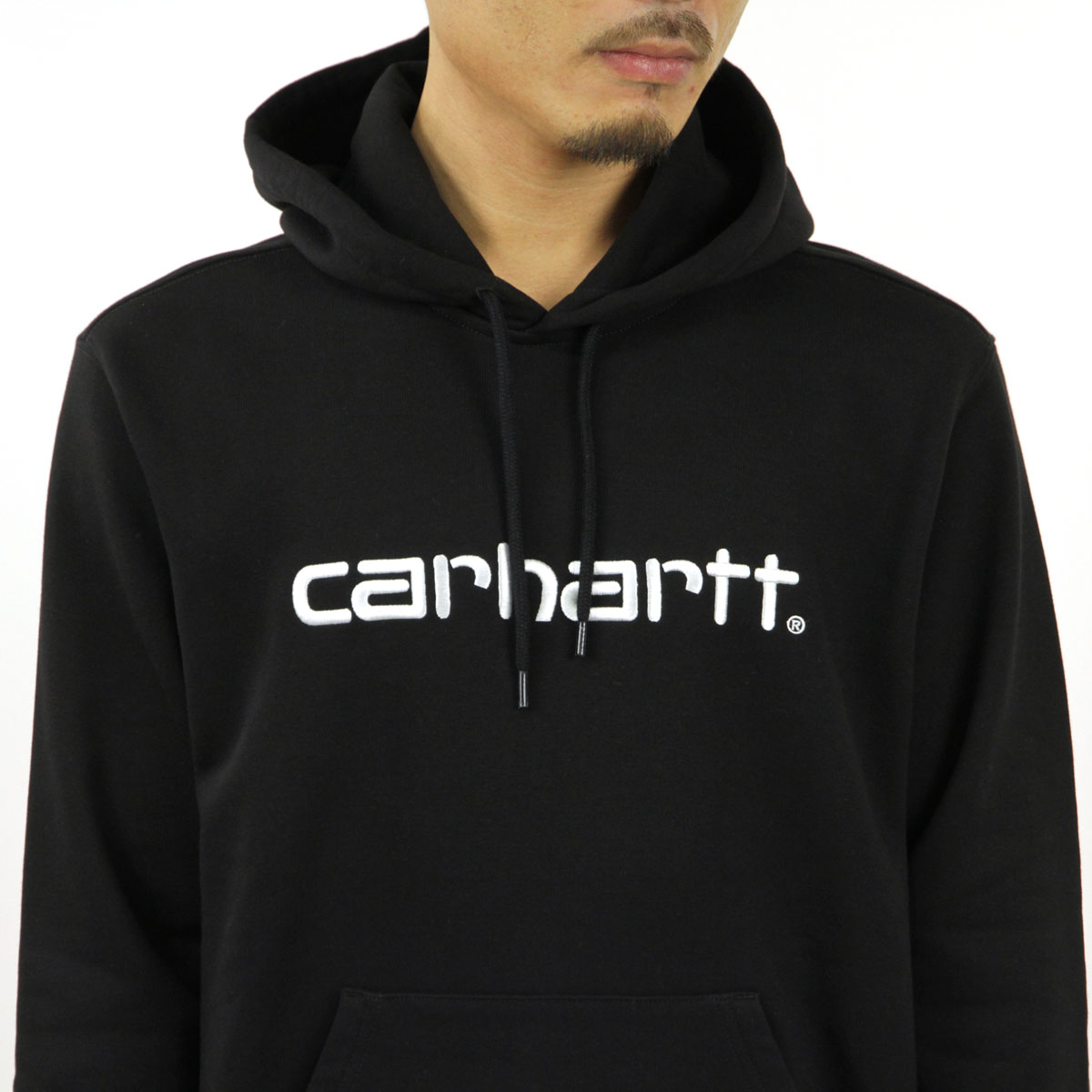 �����ϡ��� �ѡ����� ��� ������ CARHARTT WIP �������åȥץ륪���С��ѡ����� HOODED CARHARTT SWEATSHIRT BLACK / WHITE I027093 AB0B B1C C1D D5E E13F