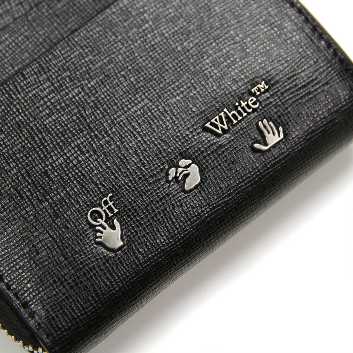 եۥ磻   ǥ  OFF-WHITE 󥱡  ߥ˥ 3D DIAG SAFF ZIP WALLET BLACK BLACK OMNC030F21LEA0011010 AB3B B3C C3D D3E E13F