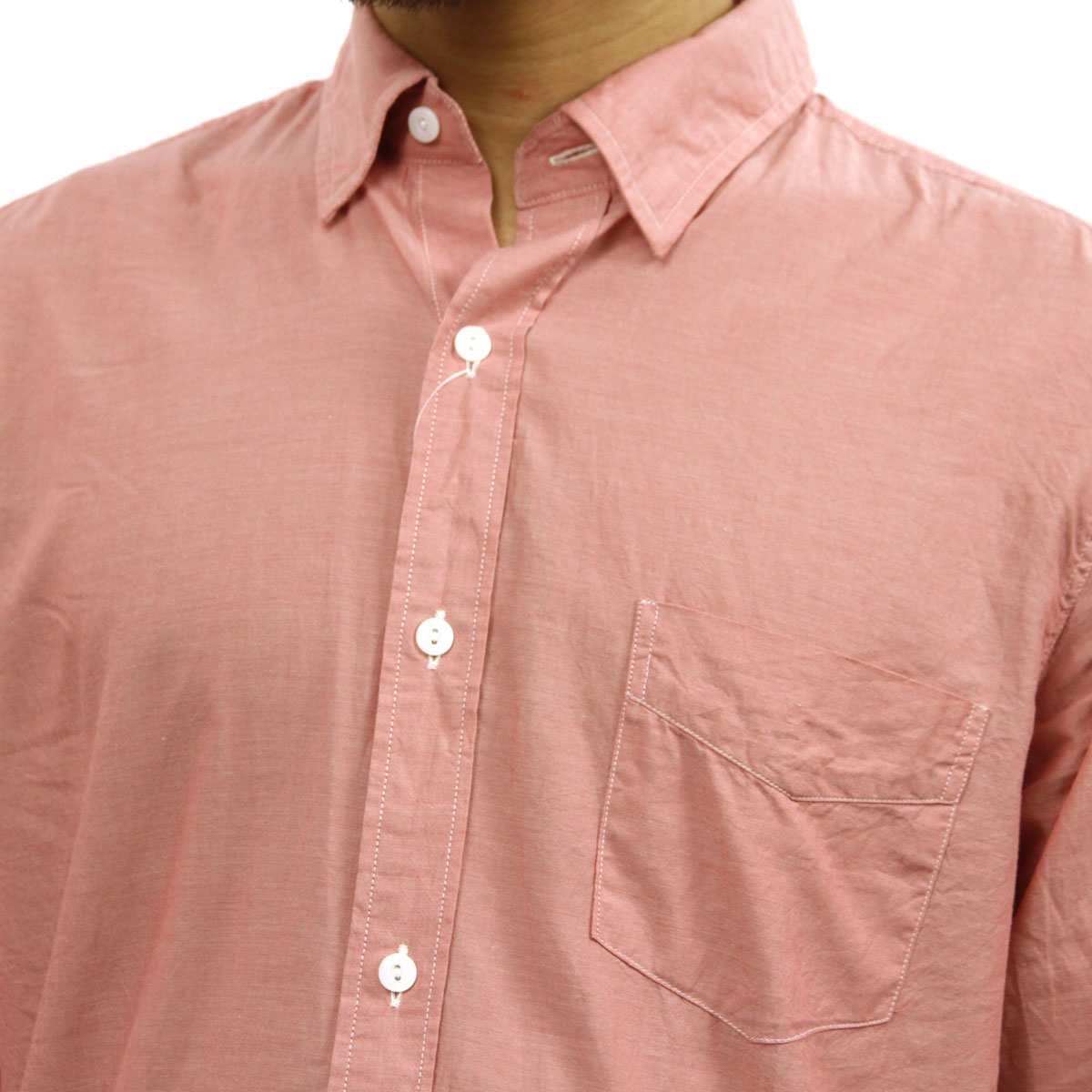 ���������롼 ����� ��� ������ J.CREW Ĺµ����� ��������  SLIM LIGHTWEIGHT CHAMBRAY SHIRT ORANGE A38B B1C C1D D6E E10F