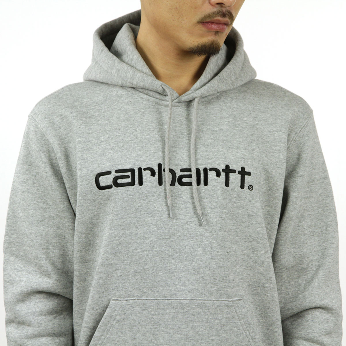 �����ϡ��� �ѡ����� ��� ������ CARHARTT WIP �������åȥץ륪���С��ѡ����� HOODED CARHARTT SWEATSHIRT GREY HEATHER / BLACK I027093 AB0B B1C C1D D5E E02F