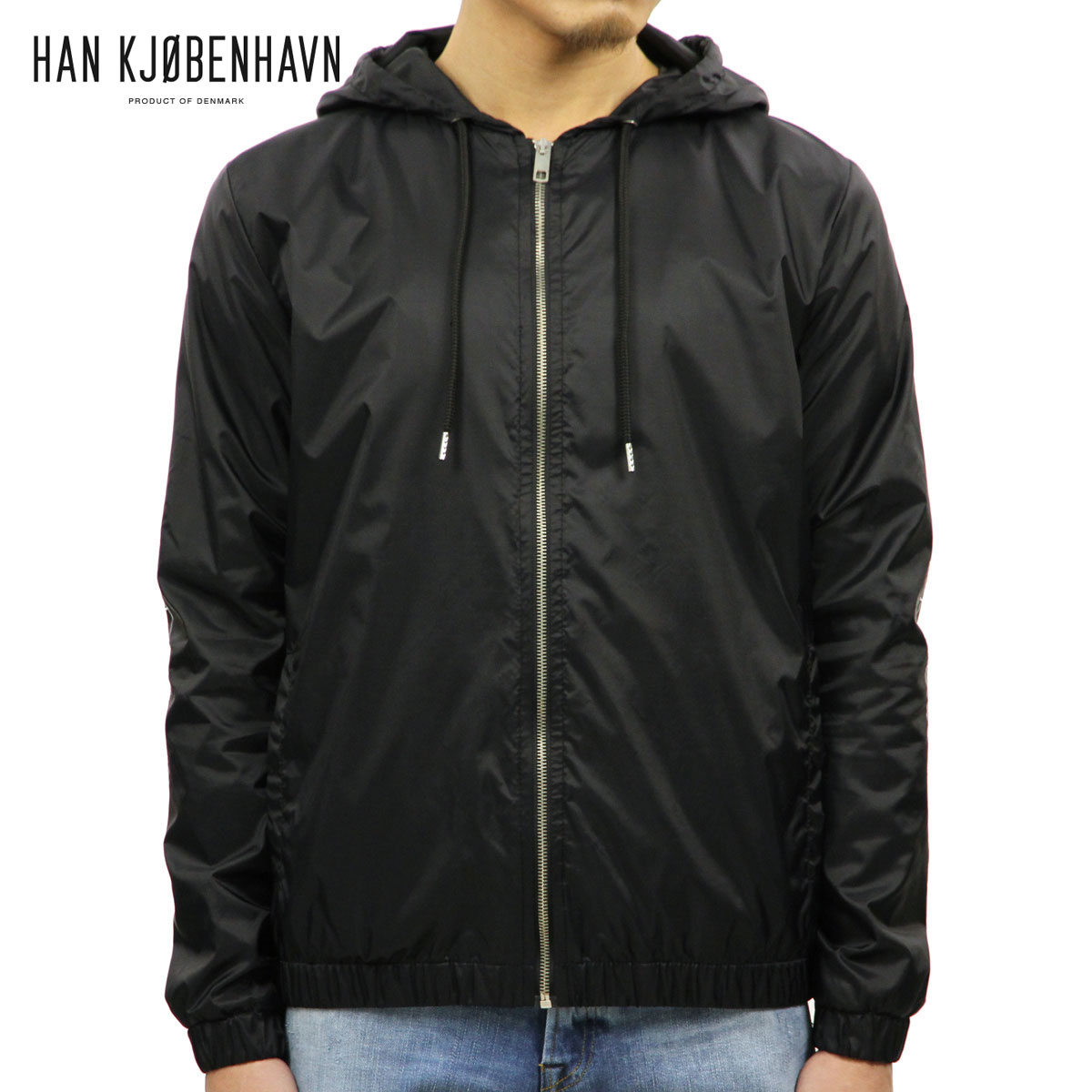 ϥ HAN KJOBENHAVN  㥱å TECH ZIP HOOD 69.2 BLACK A56B B1C C1D D4E E13F