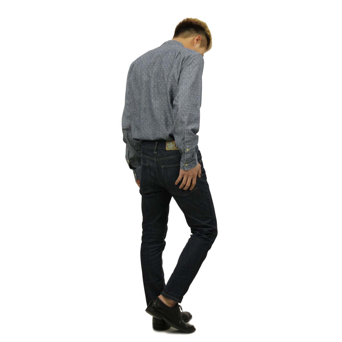 ���������롼 J.CREW ������ ��� Ĺµ�����֥졼����� Dot Chambray Shirts 03833 A38B B1C C1D D6E E06F