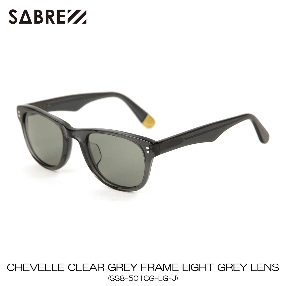 �����С� SABRE ��������Ź ���󥰥饹 �����٥� CHEVELLE CLEAR GREY FRAME LIGHT GREY LENS SUNGLASS SS8-501CG-LG-J A55B B3C C3D D1E E13F