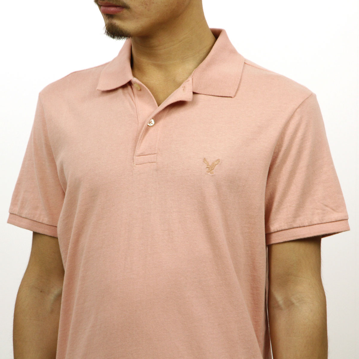 ꥫ󥤡 AMERICAN EAGLE   ݥȥ Ⱦµݥ AE Logo Jersey Polo Shirt 1165-8851-823 A04B B1C C1D D3E E11F