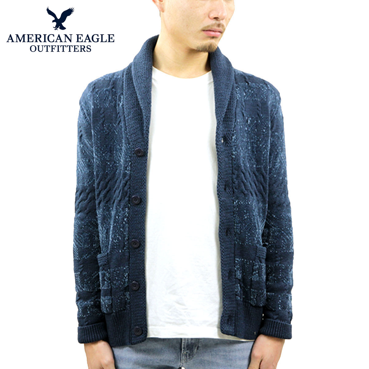 ����ꥫ�󥤡����� �������� ��� ������ AMERICAN EAGLE �����ǥ����� Cotton Knit Soft Cardigan 1149-1420-400 A04B B1C C1D D7E E06F