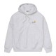 �����ϡ��� �ѡ����� ��� ������ CARHARTT WIP �������åȥץ륪���С��ѡ����� HOODED AMERICAN SCRIPT SWEATSHIRT ASH HEATHER I028279 482XX AB0B B1C C1D D5E E02F