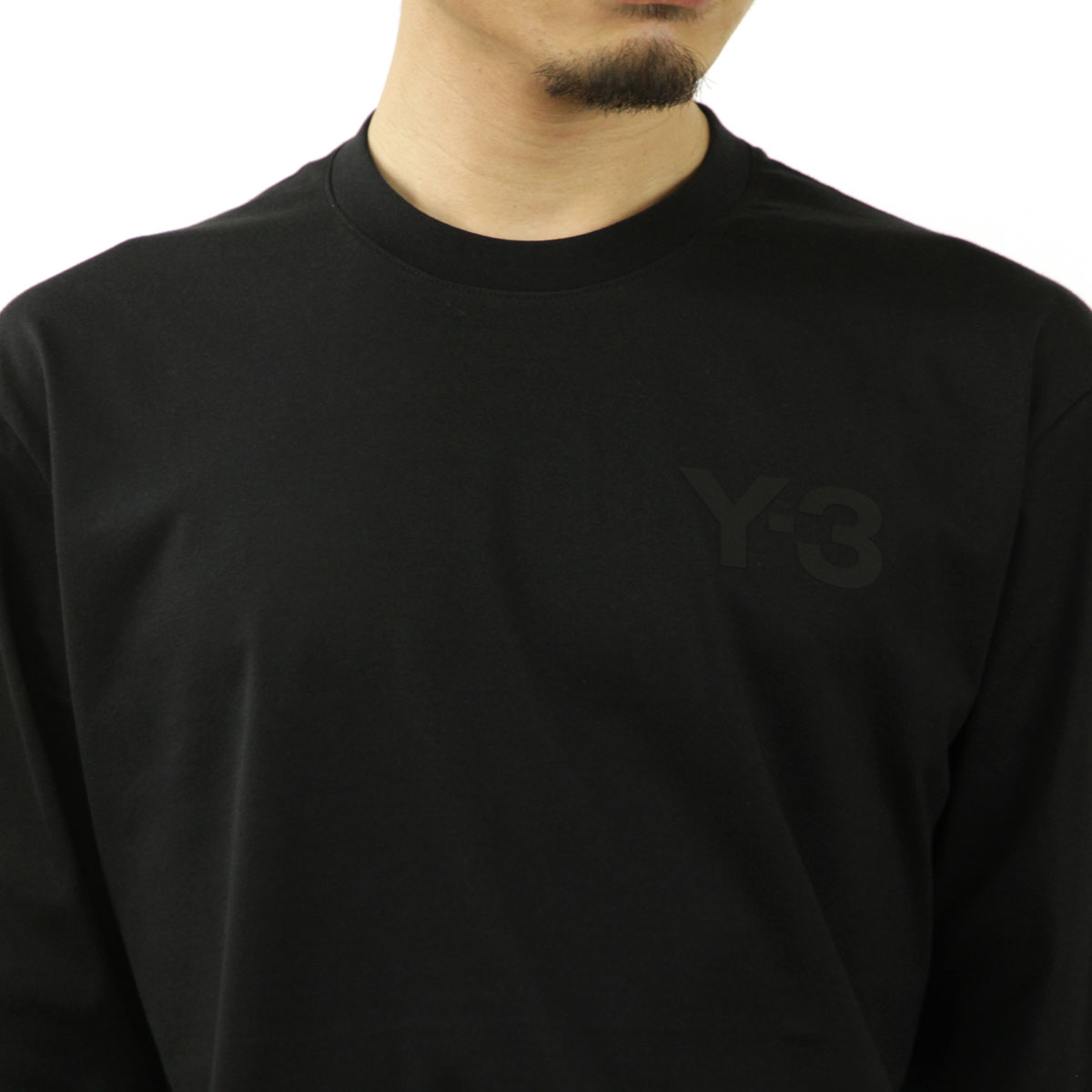 磻꡼ T  Ź Y-3 ȥåץ 롼ͥå Ĺµ T  M CLASSIC CHEST LOGO LONG SLEEVE TEE FN3361 BLACK A51B B1C C1D D2E E13F