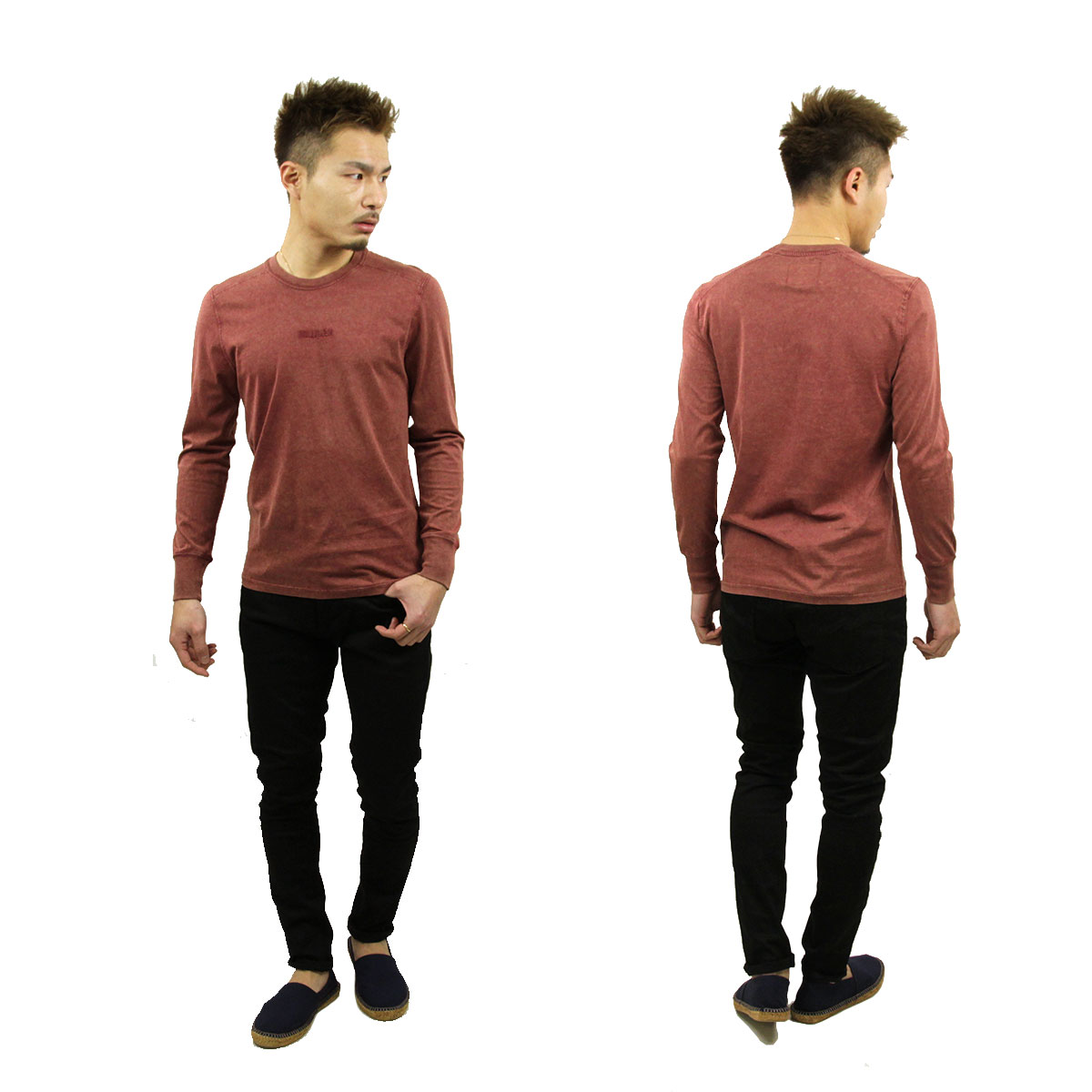 �ۥꥹ���� ����T ��� ������ HOLLISTER ĹµT����� ���롼�ͥå�T����� Garment-Dye Graphic Tee 323-243-2606-520