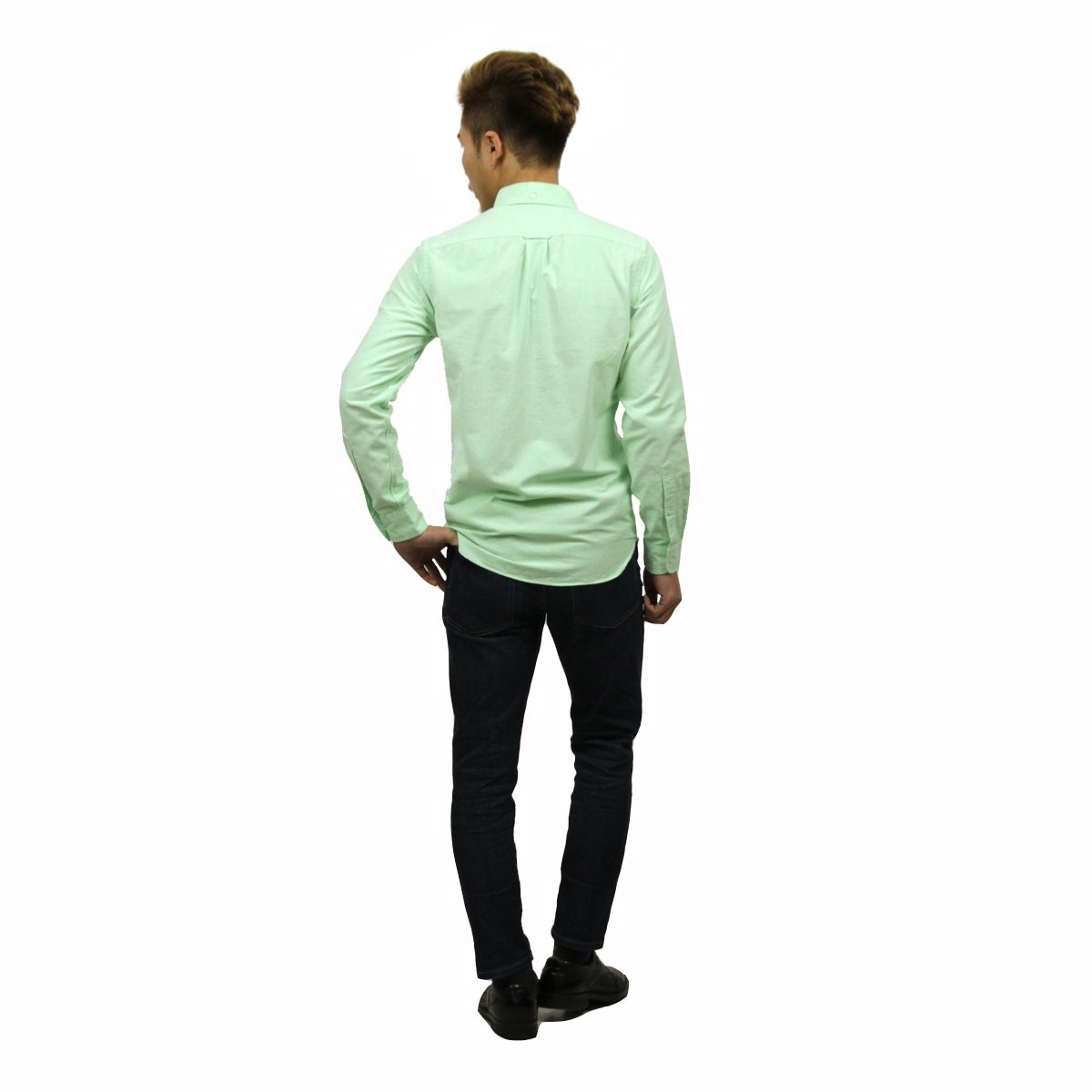 ���������롼 ����� ��� ������ J.CREW Ĺµ����� �ܥ�������󥷥��  VINTAGE OXFORD SHIRT IN SOLID LIME A38B B1C C1D D6E E08F