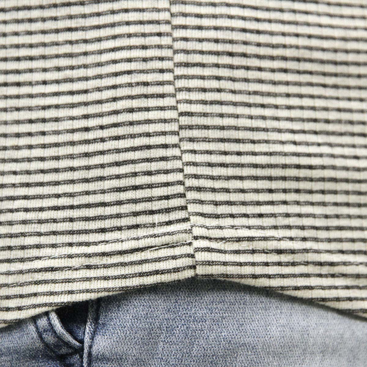 �Ρ��������� ����T ��� ��������Ź NO EXCESS ĹµT����� R-NECK MELANGE STRIPE LONG SLEEVE TEE 120702 168 MILK