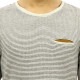 �Ρ��������� ����T ��� ��������Ź NO EXCESS ĹµT����� R-NECK MELANGE STRIPE LONG SLEEVE TEE 120702 168 MILK
