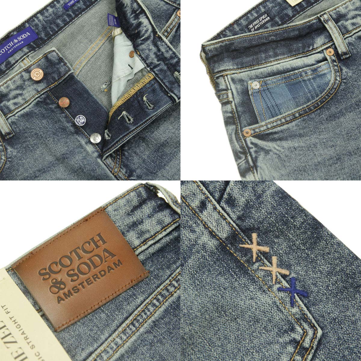 �����å�����ɥ����� ��� ������ ��������Ź SCOTCH��SODA �ǥ˥�ѥ�� �����ѥ� �ܥȥॹ THE ZEE STRAIGHT JEANS 180865 410 45500 68 GREAT OUTDOORS (INDIGO) A39B B1C C2D D1E E06F